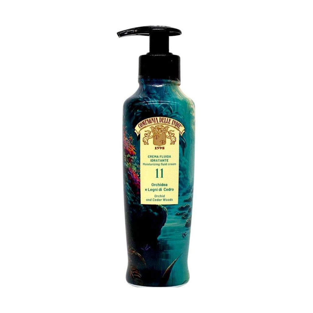 Зволожувальний крем-флюїд для тіла Compagnia Delle Indie 11 Orchid And Cedar Woods Moisturizing Fluid Cream, 250 мл